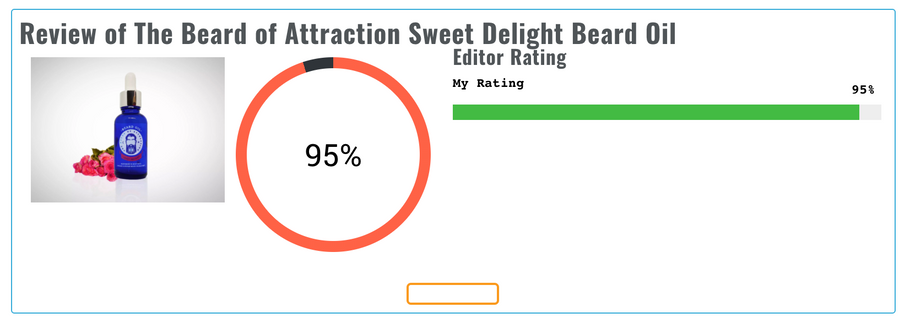 Review of The Beard of Attraction Sweet Delight Beard Oil