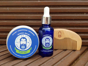 Vegan Beard Grooming Kit Mint Bay